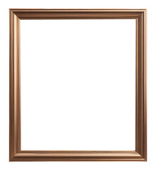 Antique Bronze frame isolated on transparent background

