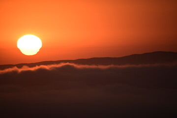 sunset over the ocean