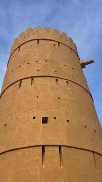 The ancient ancient Nizwa Castle in the state of Nizwa