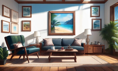 modern living room, living room interior
