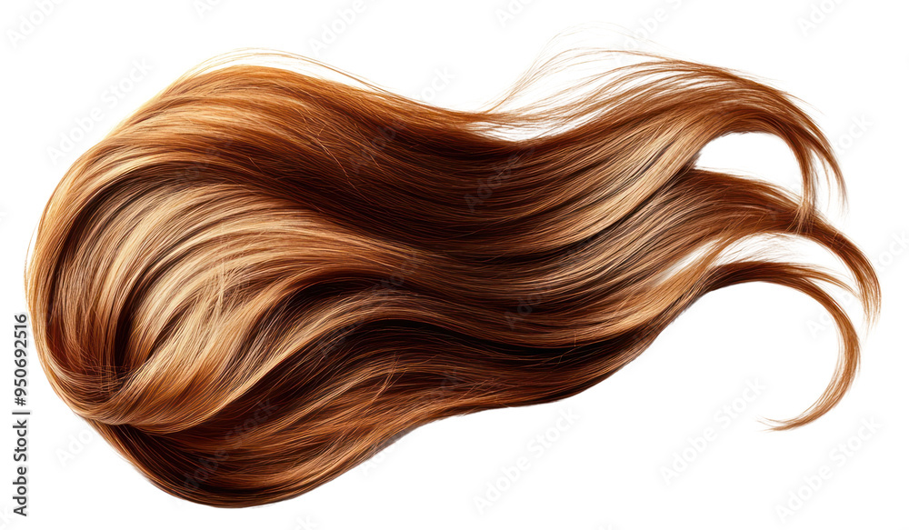 Canvas Prints PNG Flowing brown hair strands