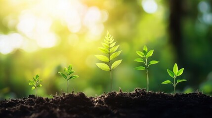 Sprouting Green Leaves: A Nature's Renewal