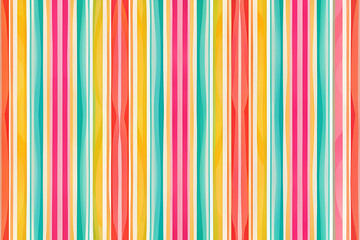 A colorful striped background with a yellow stripe. The stripes are bright and bold, creating a fun and lively atmosphere