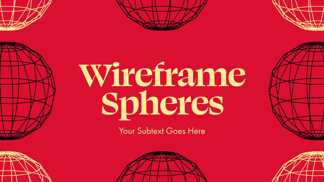 Wireframe Spheres Titles