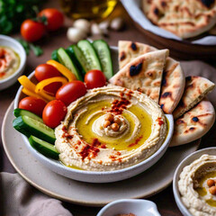Hummus de garbanzo 