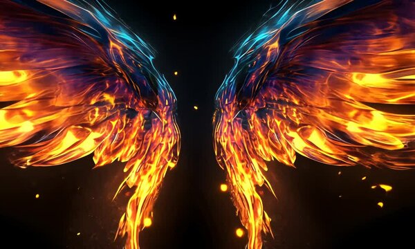 Fiery Wings: A Digital Art Masterpiece