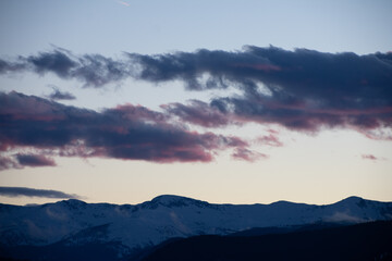 Clouds at sunset Colorado
