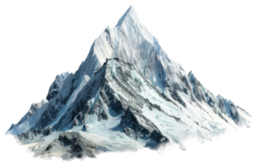 PNG Majestic snow-covered mountain peak