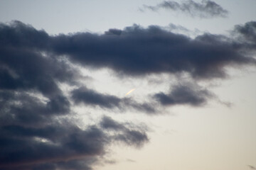 Fototapeta premium Clouds at sunset Colorado