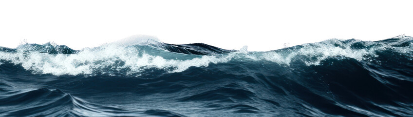 Fototapeta premium PNG Waves crashing in the ocean