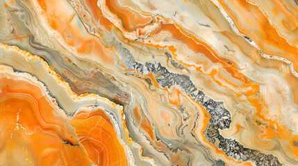 Obraz premium alloy orange color marble background, seamless and polished