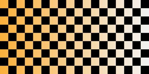 Fototapeta premium Chessboard pattern with black and white color. Race background. Vector illustration