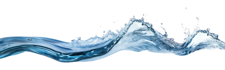 PNG Dynamic flowing blue water wave