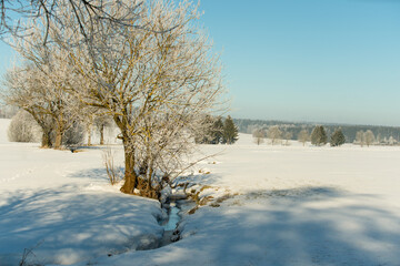 
Winter landscape in the German Alps