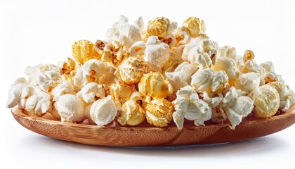 Rich collection of popcorn, isolated on white background