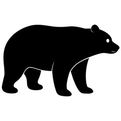 Obraz premium silhouette of a polar bear
