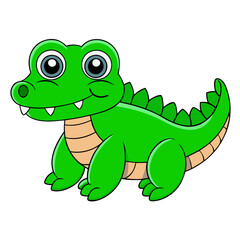 Fototapeta premium cartoon crocodile cartoon