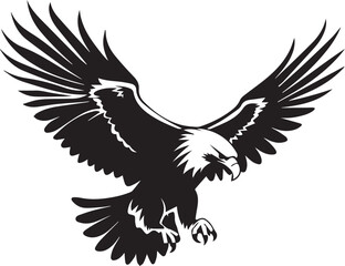 Eagle Flying  vector silhouette 
