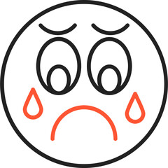 Sad Vector Icon Design