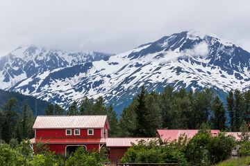 house in the mountains