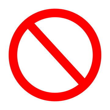icon of a forbidden sign not allowed