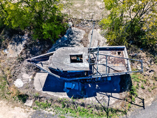 Above old shrimp boat 