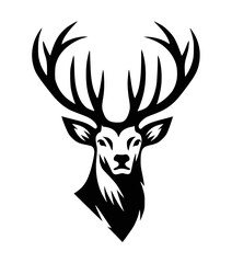 Fototapeta premium Deer, deer emblem, deer head vector