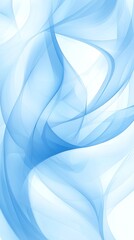 Abstract blue wave patterns with fluid motion effect, showcasing smooth and translucent flowing lines in a modern design.