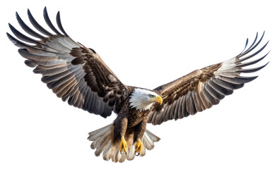 Obraz premium PNG Majestic bald eagle in flight