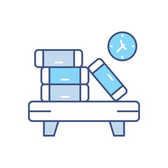 Books Table vector icon