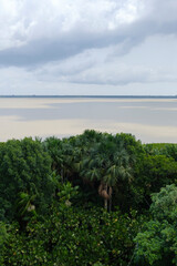 Vista panorâmica da Baía do Guajará, em Belém do Pará, a partir da torre de observação do Mangal das Garças | Amazônia Brasileira