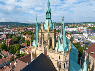 Erfurt Cathedral in Thuringia in Germany
