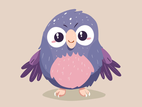 recommend clip art: Cute cartoon owl vector illustration. Vector illustration of a cute owl.