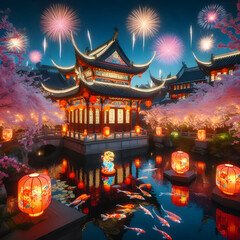 Chinese New Year Festive, Fireworks