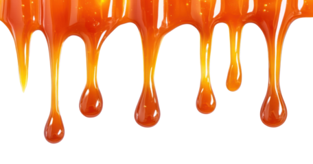 PNG Golden honey dripping texture