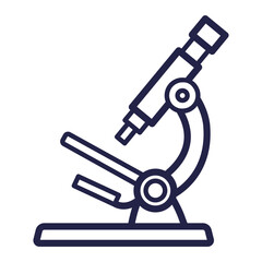 Microscope. Medical icon. Vector illustration isolated on white background.