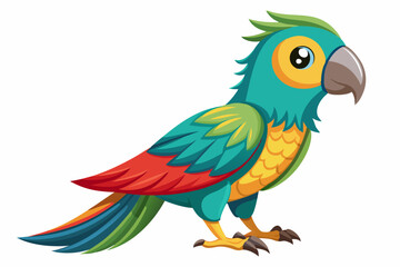 parrot vector art illustration,parrot vector,parrot colorful vector