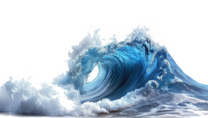 Sea wave transparent background
