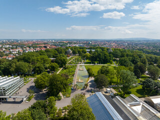 Egapark in Erfurt in Thuringia in Germany