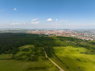 View of Erfurt in Thuringia in Germany | Aussicht auf Erfurt in Thüringen
