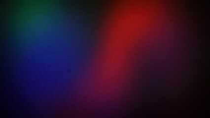 A vibrant, grainy 4K gradient background featuring rich shades of red, blue, and green. Ideal for dynamic digital designs, creative projects, or dramatic art pieces
