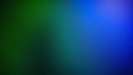 4K grainy gradient background featuring a smooth transition from deep green to vibrant blue. Ideal for digital designs, creative projects, and modern wallpapers
