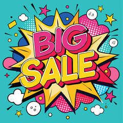 Fototapeta premium Big Sale offer Vector Tempalate Poster Design 