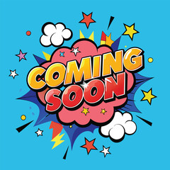 Fototapeta premium Coming Soon Poster Template image banner png icon vector 