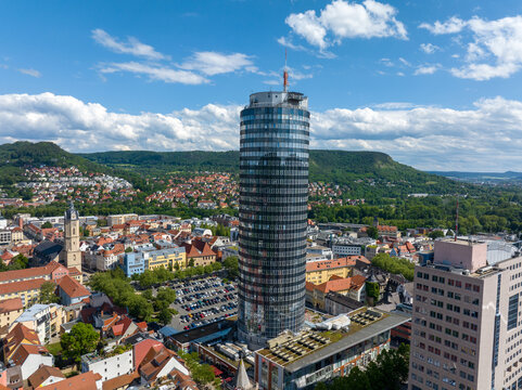 Jentower in Jena in Thuringia in Germany | Jentower in Jena in Th&uuml;ringen