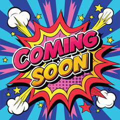 Fototapeta premium Coming Soon Poster Template image banner png icon vector 
