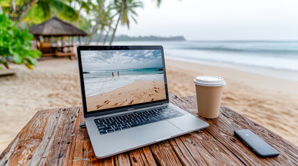  The Idealized Life of a Digital Nomad: Working Remotely from a Tropical Paradise with Stunning Views and Complete Freedom