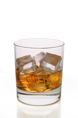 Close up of cocktail in glass