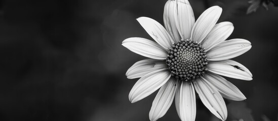 Black And White Nature Flower