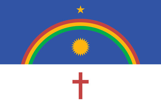 Flag of Pernambuco state (Federative Republic of Brazil) 
